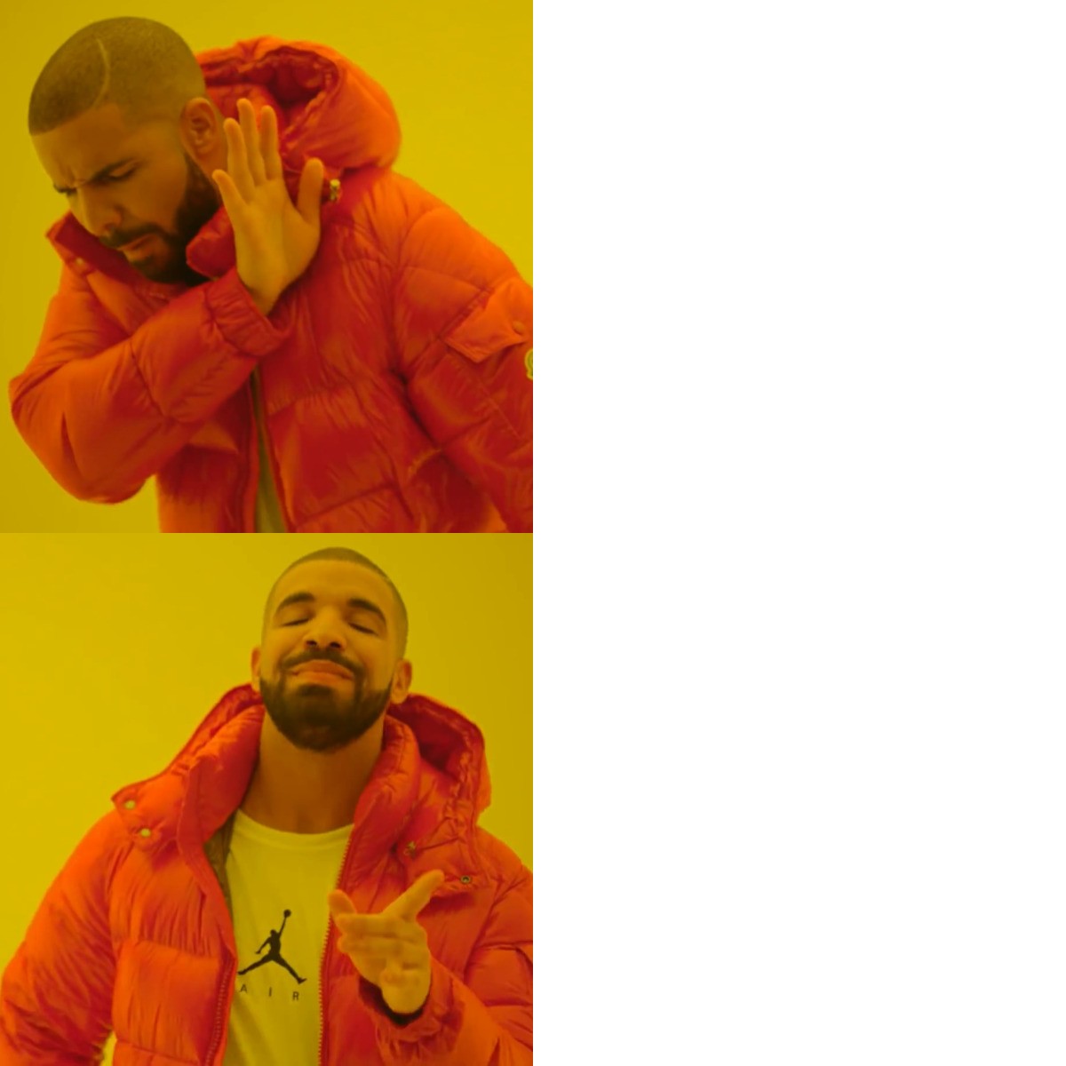 Drake Hotline Bling meme about Plum Goodness