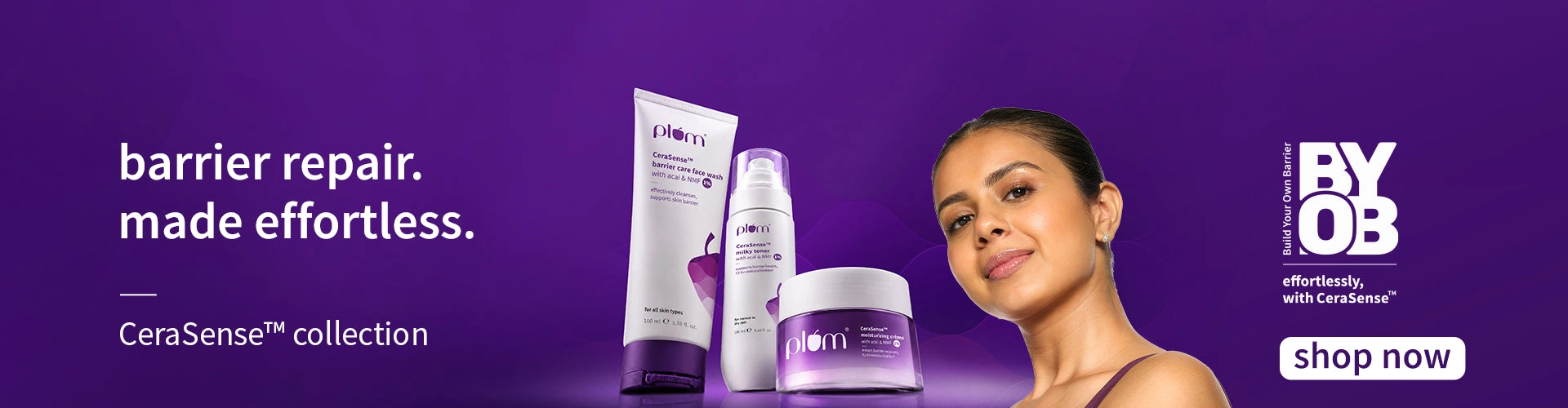 CeraSense™ banner from the Plum Goodness home page