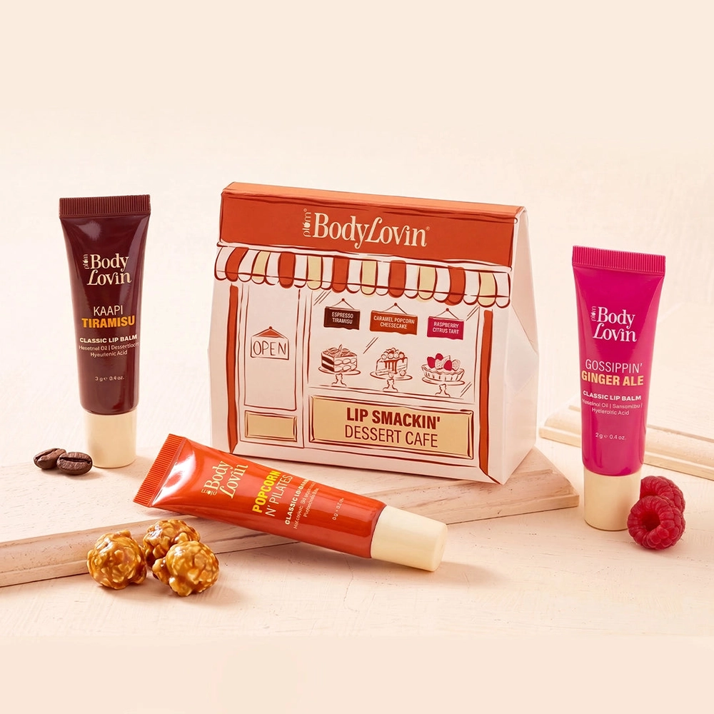 Lip Smackin' Dessert Cafe, set of 3 lip balms by BodyLovin'